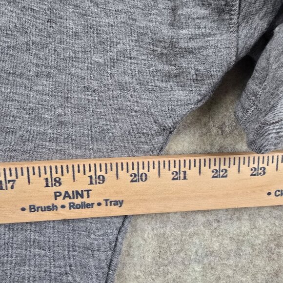 American Fighter Womens Heather Gray Hooded Graphic Tee Small Cotton Blend - Picture 6 of 6